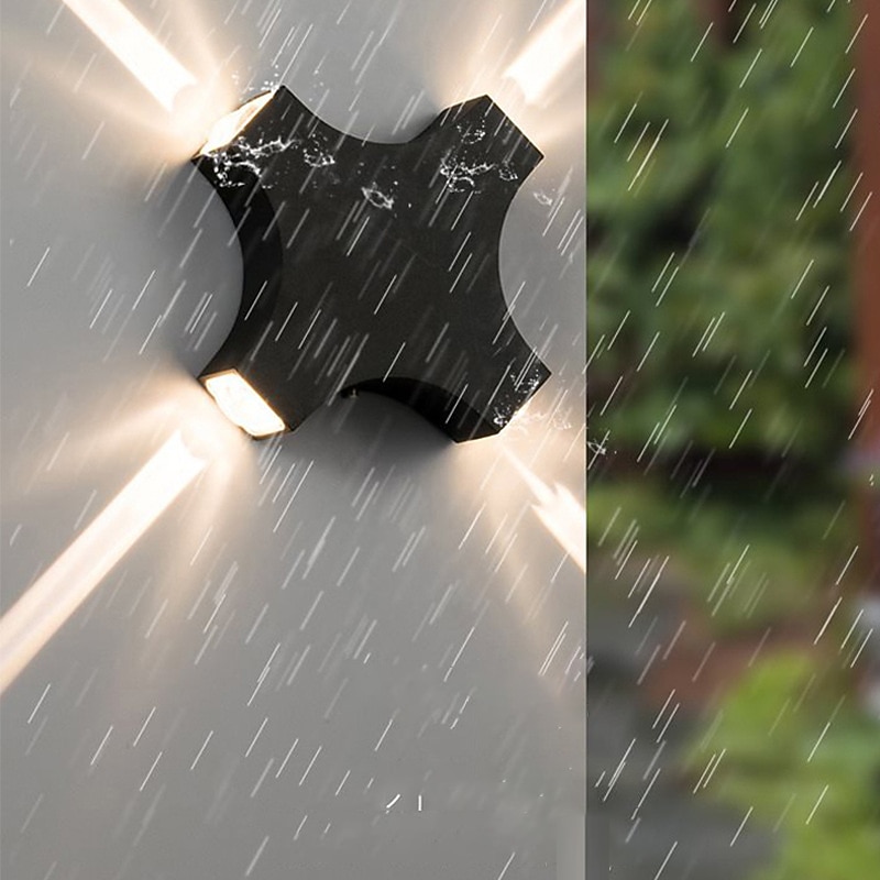 Outdoor Indoor LED Nordic Style Outdoor Wall Lights Indoor Wall Lights Living Room Shops / Cafes Aluminum Wall Light IP65 85-265V3