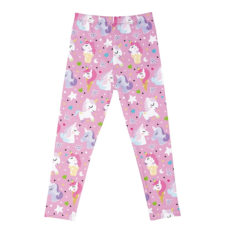 Kids Girls' Pants Animal Active Outdoor 3-12 Years Fall Pink Dusty Rose Blue2