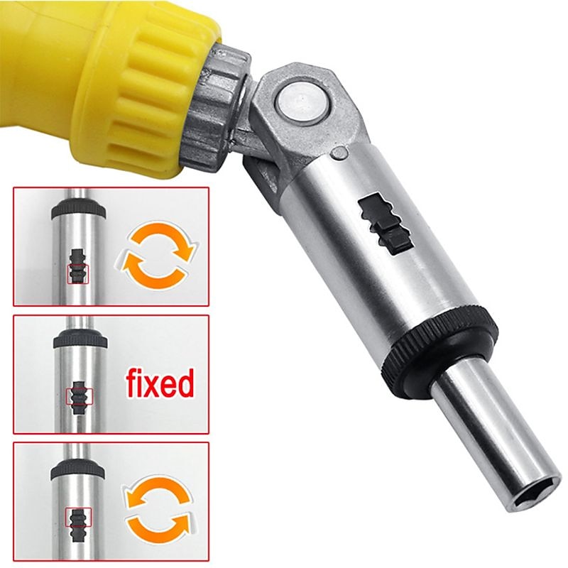 Multi Function Ratchet Screwdriver 0-180 Degree Inside 1/4 Batch Head Hexagon Angles Adjustable Wrench4