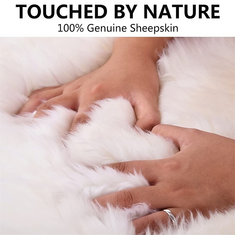 Auto Center Console Cover Pad Universal, Genuine Sheepskin Wool Fur Car Armrest Cover, Furry Fluffy Protector4