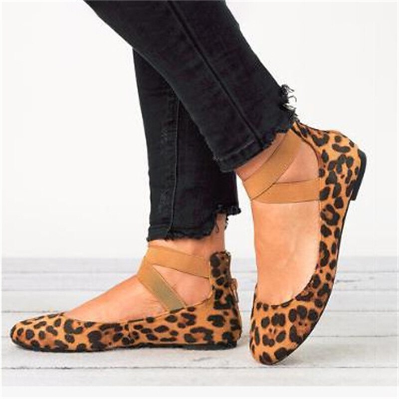 Women's Beige Faux Suede Ballet Flats with Cross Elastic Straps and Zipper Back, Comfortable Casual Shoes for Work, Travel and Everyday Outfits4