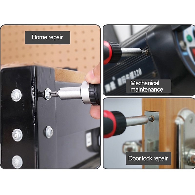 100PC Screwdriver Bit Set Bit Driver Phillips Hexagon Screwdriver Bit Screw Driver Bit Set for Home Appliances Repair Hand Tools3