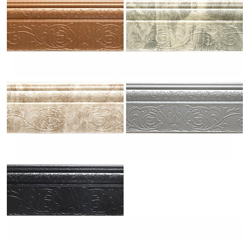 Solid Color Wallpaper Border Waistline Baseboard Peel and Stick Self Adhesive PVC/Vinyl Modern Waterproof Wall Decal for Room 230*10cm4