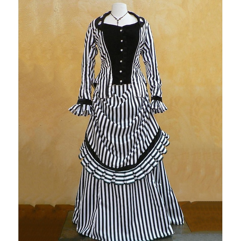 Rococo Victorian Ball Gown Party Costume Masquerade Prom Dress Plus Size Fancy Dress Women's Masquerade Carnival Party Halloween Adults' Dress