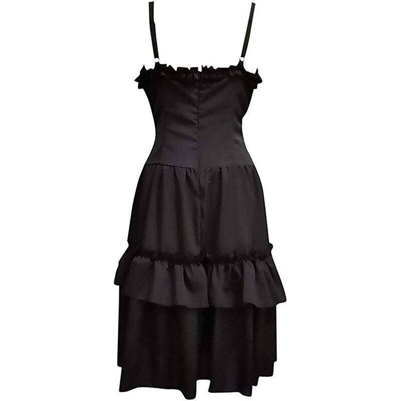 Punk & Gothic Medieval Cocktail Dress Dress Masquerade Witch Goth Girl Plus Size Fancy Dress Women's Walpurgis Night Halloween Carnival Masquerade Halloween Prom Festival Adults' Dress Summer Spring3