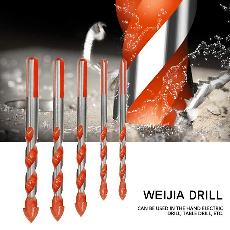 6-12mm Multifunctional Glass Metal Tile Drill Bit Triangle Diamond Drill Set Ceramic Concrete Brick Wood Punching Hole Saw Drill3