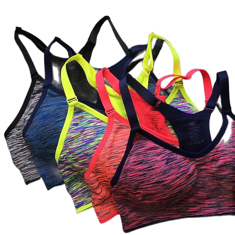 Sports Bra Shockproof Foreign Trade Quick-Drying Section Dyed No Steel Ring Yoga Underwear Training Running Fitness Underwear2