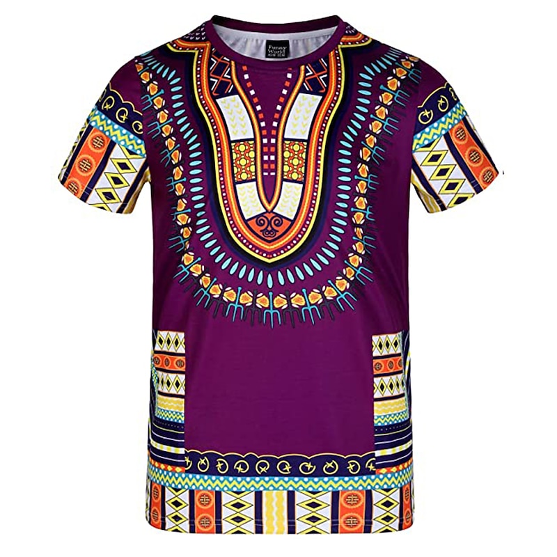 Modern African Outfits Graphic Print For Men's Adults Carnival Masquerade Party Festival4