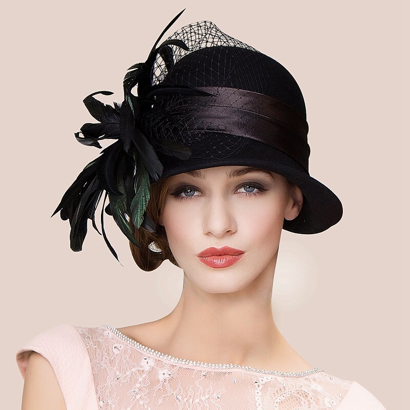 Retro Sweet Cotton Fascinators / Hats with Flower 1PC Casual / Melbourne Cup Headpiece2