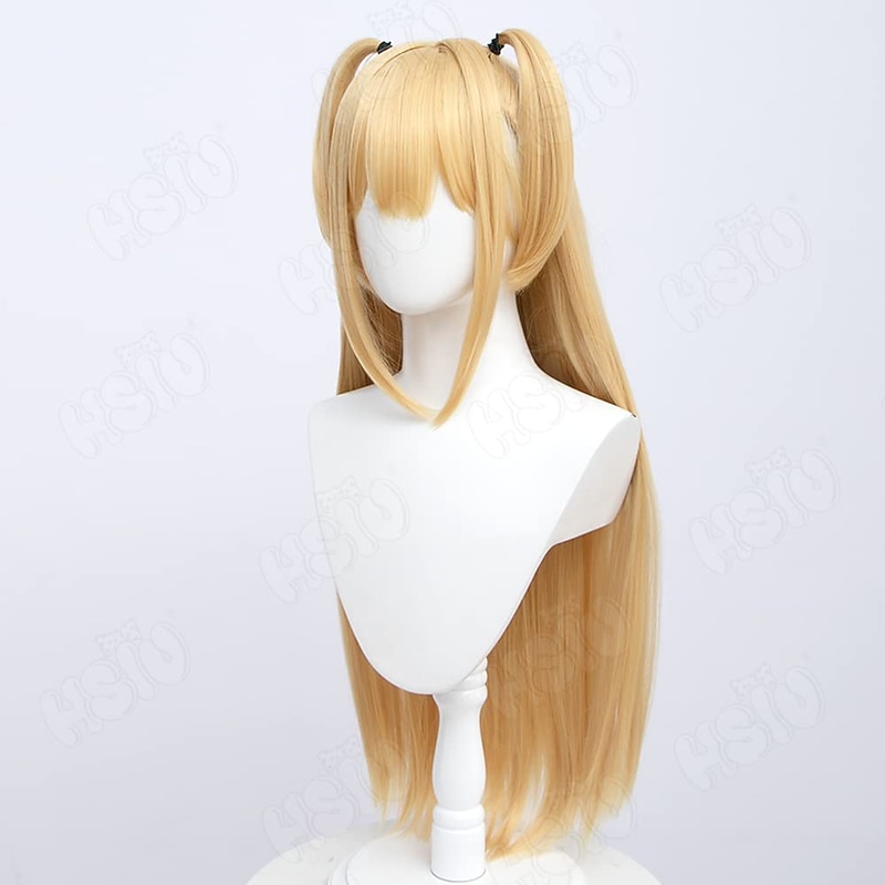 Misa Amane Wigs Misa Amane cosplay Wig Anime  Cosplay Wig HSIU Misa Amane Women  Cosplay Golden Long Hairwig Cap MisaMisa Wig3