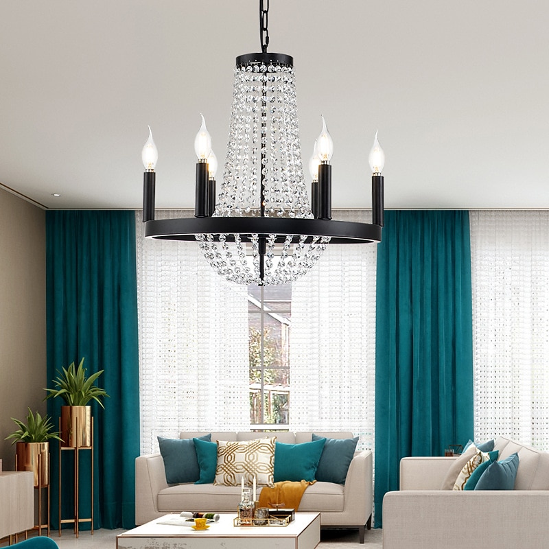 48cm Unique Design Chandelier Metal Painted Finishes Vintage 220-240V2