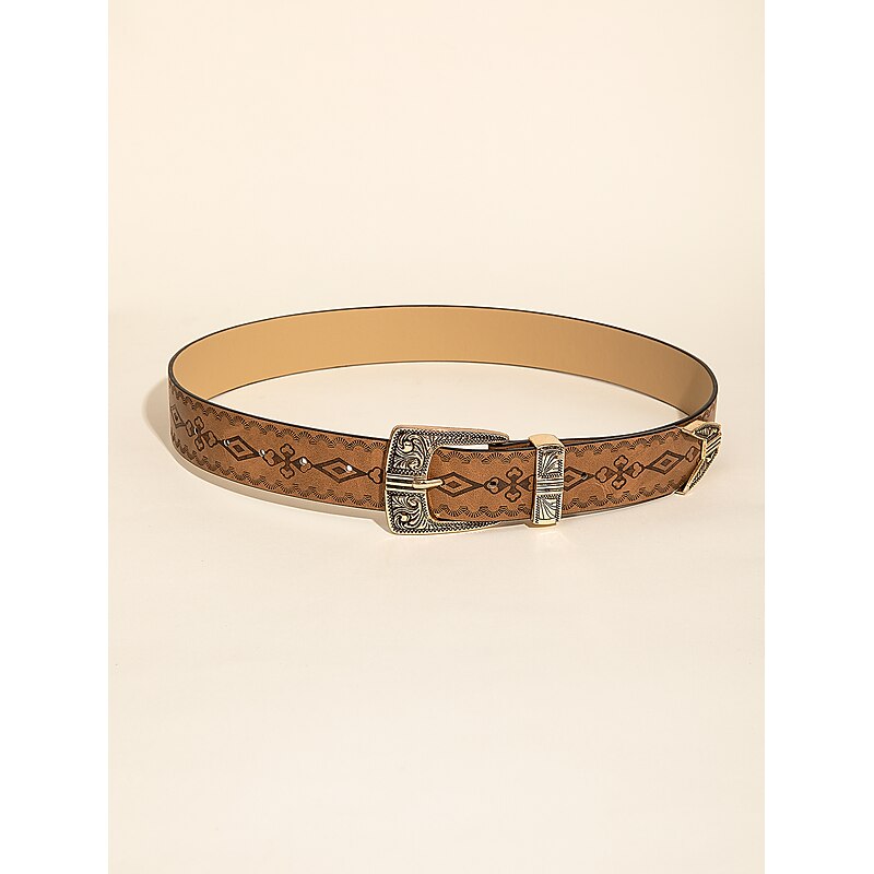 Women's Belt PU Brown Waist Belt Holiday Weekend Pure Color / Vintage / Spring / Summer / Fall / Winter4