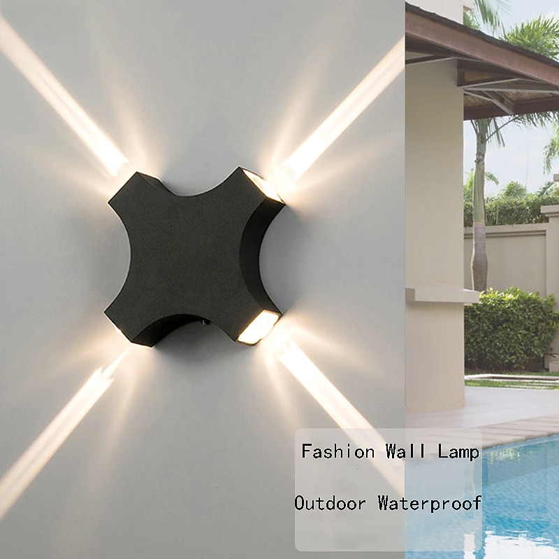 Outdoor Indoor LED Nordic Style Outdoor Wall Lights Indoor Wall Lights Living Room Shops / Cafes Aluminum Wall Light IP65 85-265V2