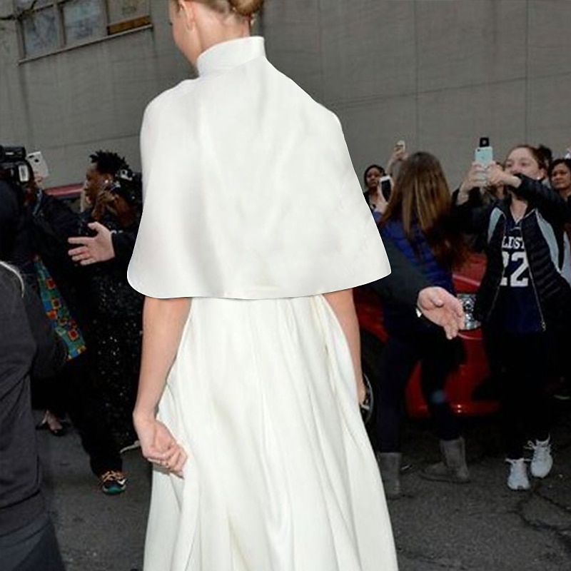 Women's Wrap Bolero Bridal's Wraps Wedding Guest 's Wraps  Bridal Sleeveless Satin Wedding Wraps With Pure Color For Wedding All Seasons dress to impress2