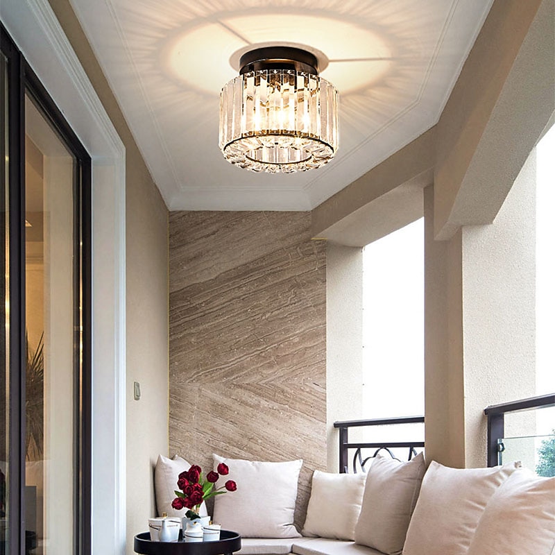 22 cm Ceiling Lights LED Crystal Hallway Light Porch Light Metal Painted Finishes Modern 220-240V4