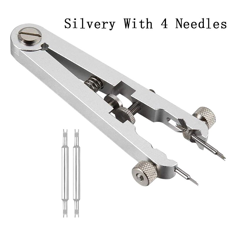 Silver 4/6/8 Needles V-Shaped Raw Ear Pliers Watch Repair Tool Raw Ear Strap Disassembly Pliers Accessories4