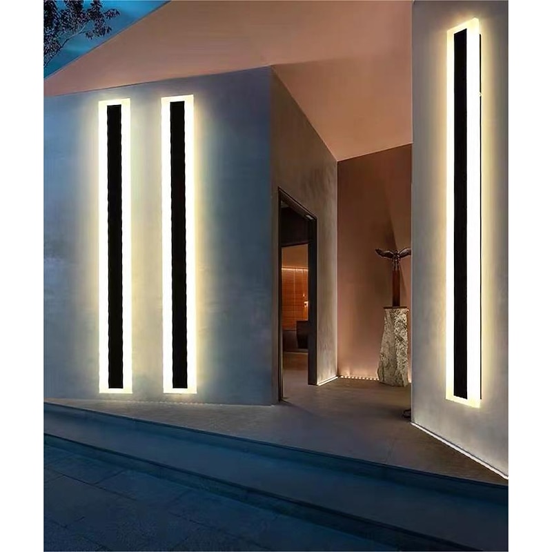 LED Outdoor Wall Lights IP44 Waterproof Simple Outdoor Iron Wall Light 110-240V 20 W4