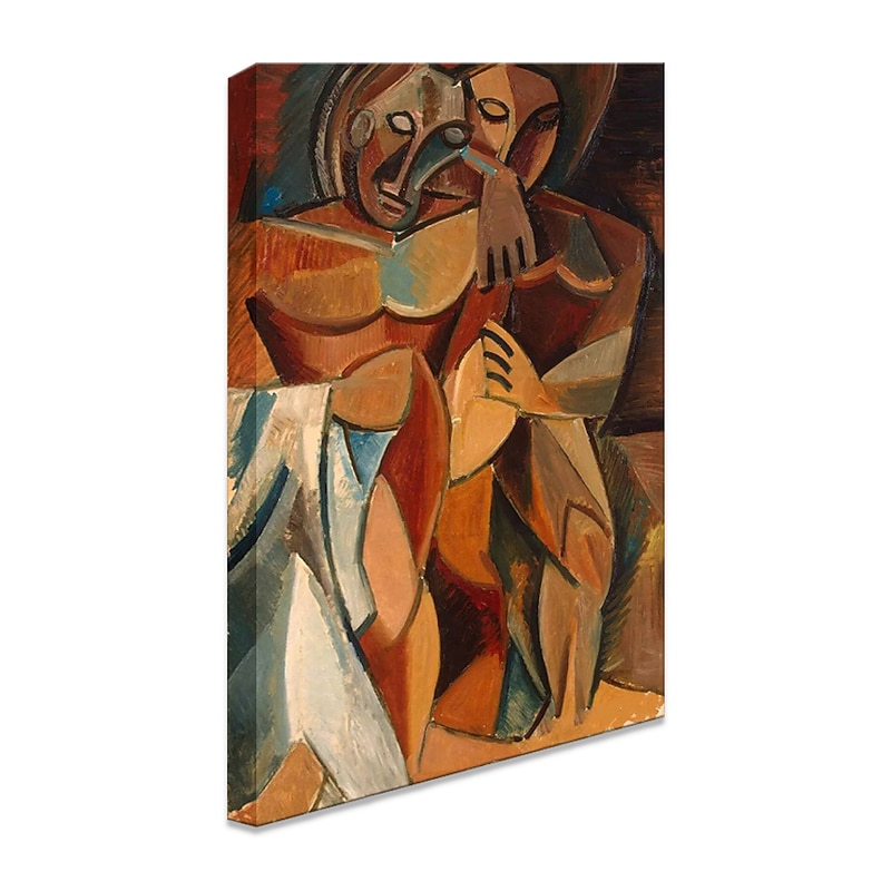 Handmade Oil Painting Canvas Wall Art Decoration Picasso Style Figures for Home Decor Rolled Frameless Unstretched Painting4
