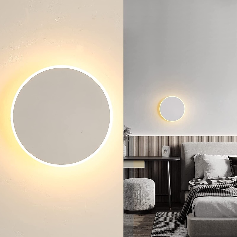Lightinthebox 1-Light 15cm LED Wall Light Circular Design Wall Lamps Mini  Simple / Modern / Contemporary  Style Living Room  Bedroom  Dining Room Metal  Light 110-120V /220-240V