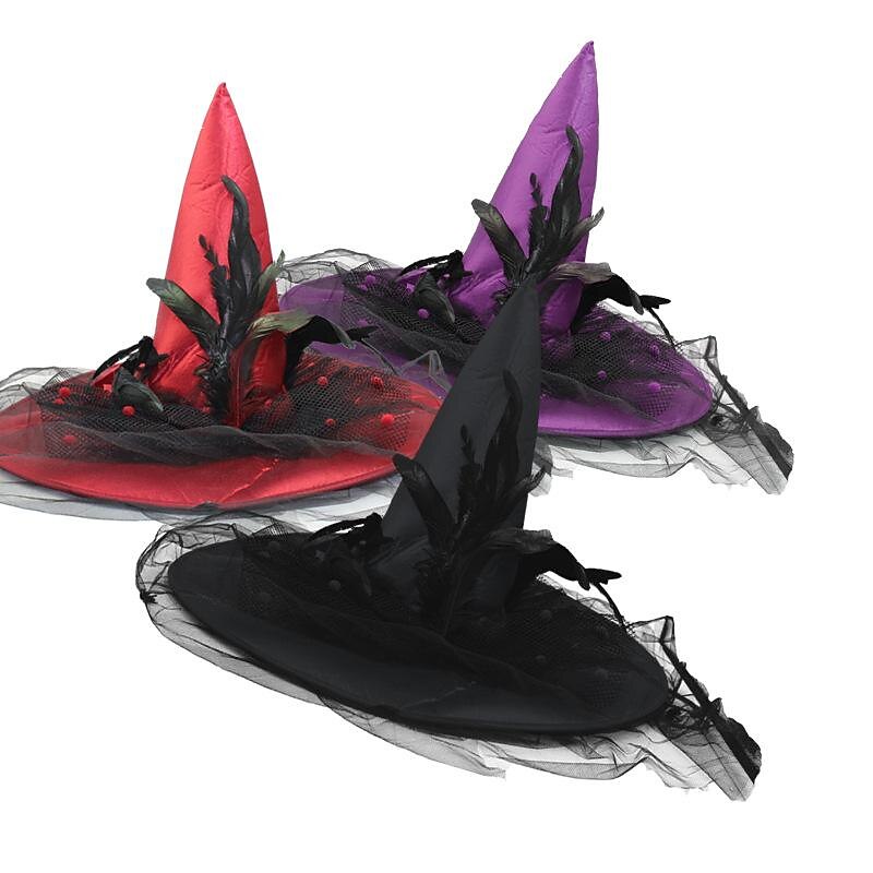 Halloween Easter Ghost Festival Decorations Witch Hat New Masquerade Party Props Clothing Supplies2