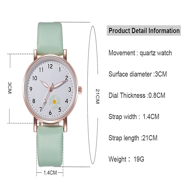Women Quartz Watch Creative Luminous Leather Students Watch Girls Boys2