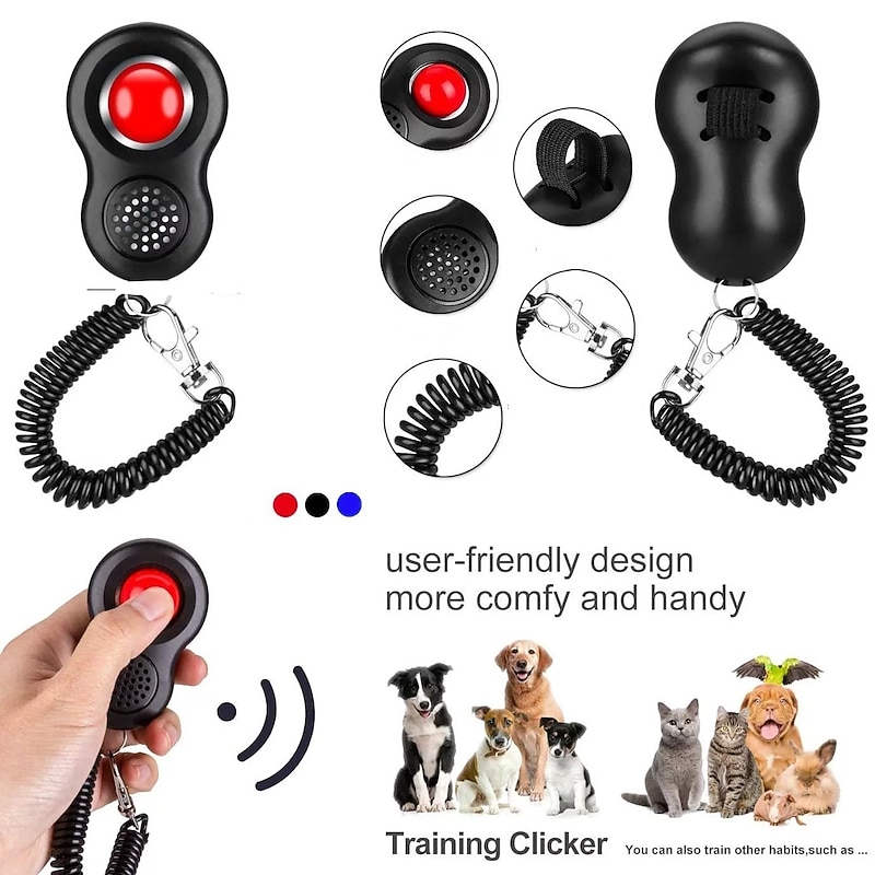 Dog Training Dog Training Collars Clickers Dog Dog Portable Trainer Plastic Clickers Behaviour Aids Ultrasonic For Pets