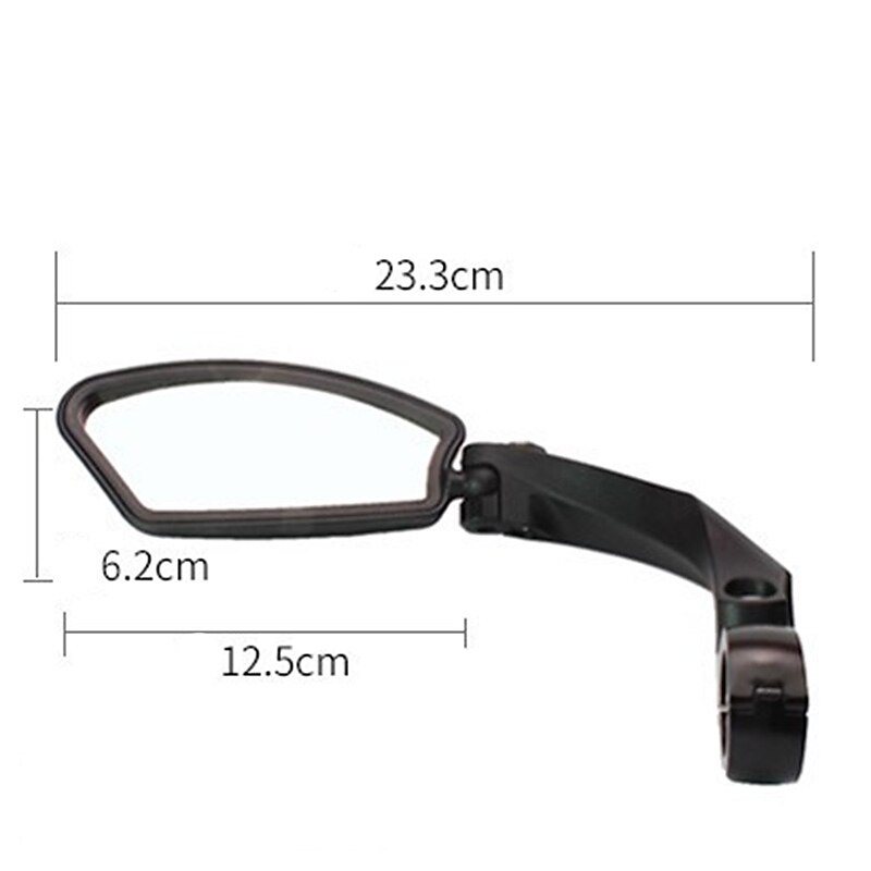 Rear View Mirror Cycling Outdoor Adjustable Flexible Cycling Bicycle motorcycle Bike Glass Plastic Black Mountain Bike MTB Recreational Cycling3