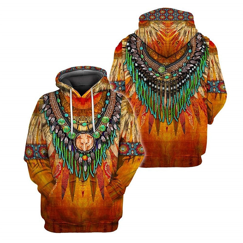 Men's Graphic Prints Hoodie Hoodies Sweatshirt Streetwear Designer Long Sleeve Hooded Daily Sports Orange Fall Spring &  Fall Designer2