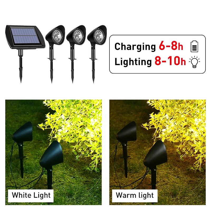Solar Spotlight Outdoor Garden Landscape Light IP65 Waterproof Lawn Lights Courtyard Park Pathway Lighting2