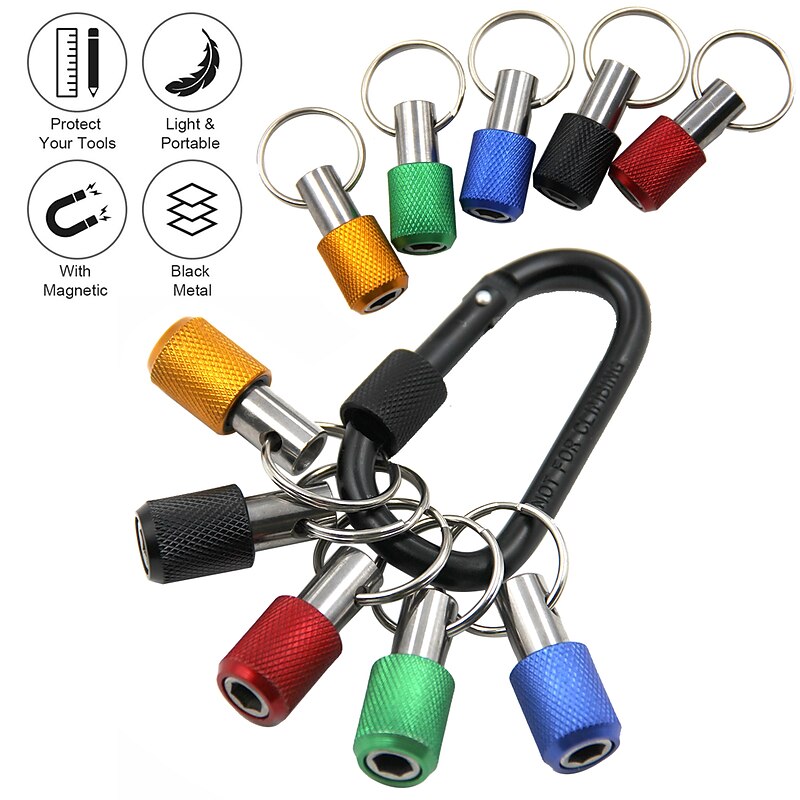 5 pcs 1/4inch Hex Batch Head Extensions Rod Magnetic Screwdriver Quick Connection Tool Manual Drills Bit Socket Holder Set3