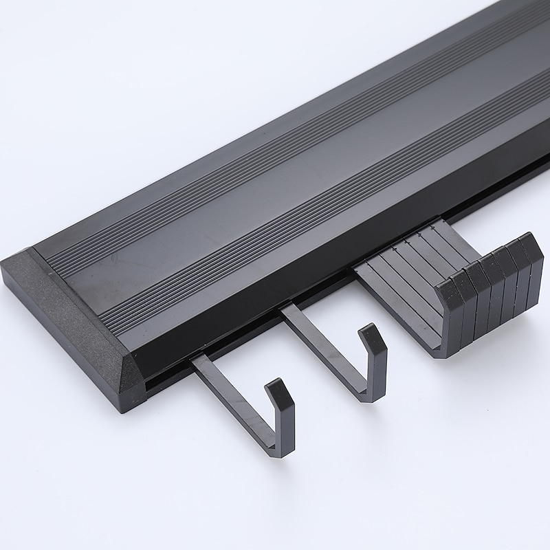 Bathroom Towel Rack Kitchen Hanger Multi Size Black Matt New Multi Hook4