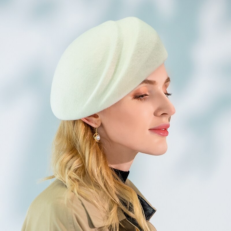 Elegant Fashion 100% Wool Hats with Smooth / Solid 1pc Party / Evening / Casual Headpiece Christmas/ Special Occasion / Office & Career / Graduation / Congratulations / Anniversary / Back To School3