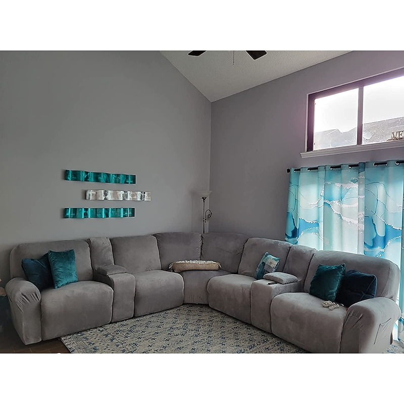 Additional Console Recliner Covers for The L Shape Sectional Burgundy Recliner Sofa Covers Velvet Stretch Additional Console Cover for Reclining L Shape Sofa Cover Thick Soft Washable4