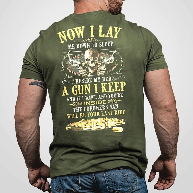 Men's Gun Graphic Tee, 