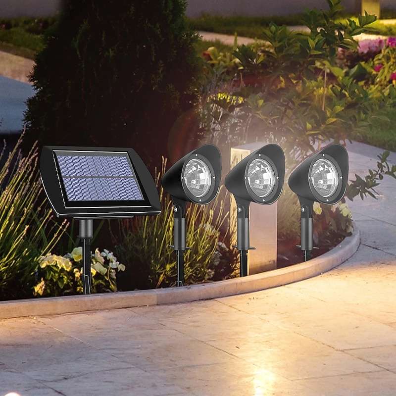 Solar Spotlight Outdoor Garden Landscape Light IP65 Waterproof Lawn Lights Courtyard Park Pathway Lighting