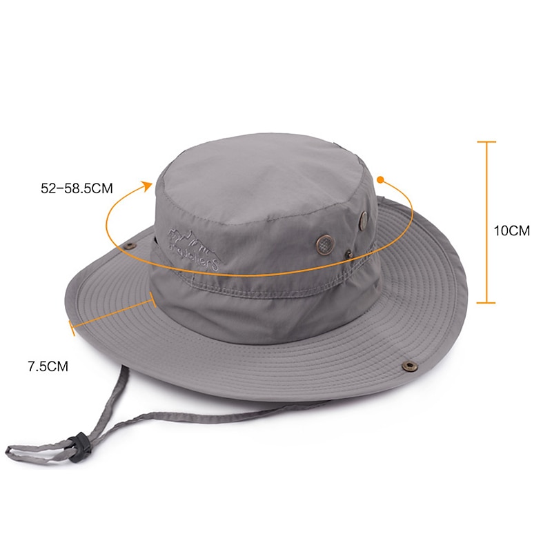 Sun Hat Fishing Hat Hiking Hat Hat Portable UV Sun Protection Sunscreen Summer Spring Autumn / Fall Wide Brim Men's Women's Camping / Hiking Activity2