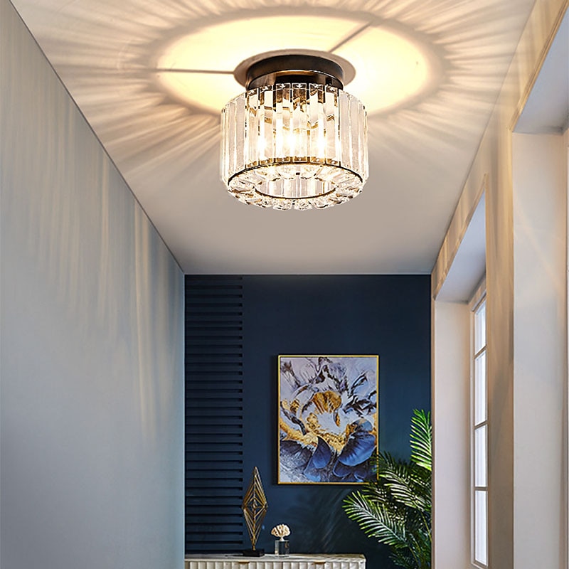 22 cm Ceiling Lights LED Crystal Hallway Light Porch Light Metal Painted Finishes Modern 220-240V2