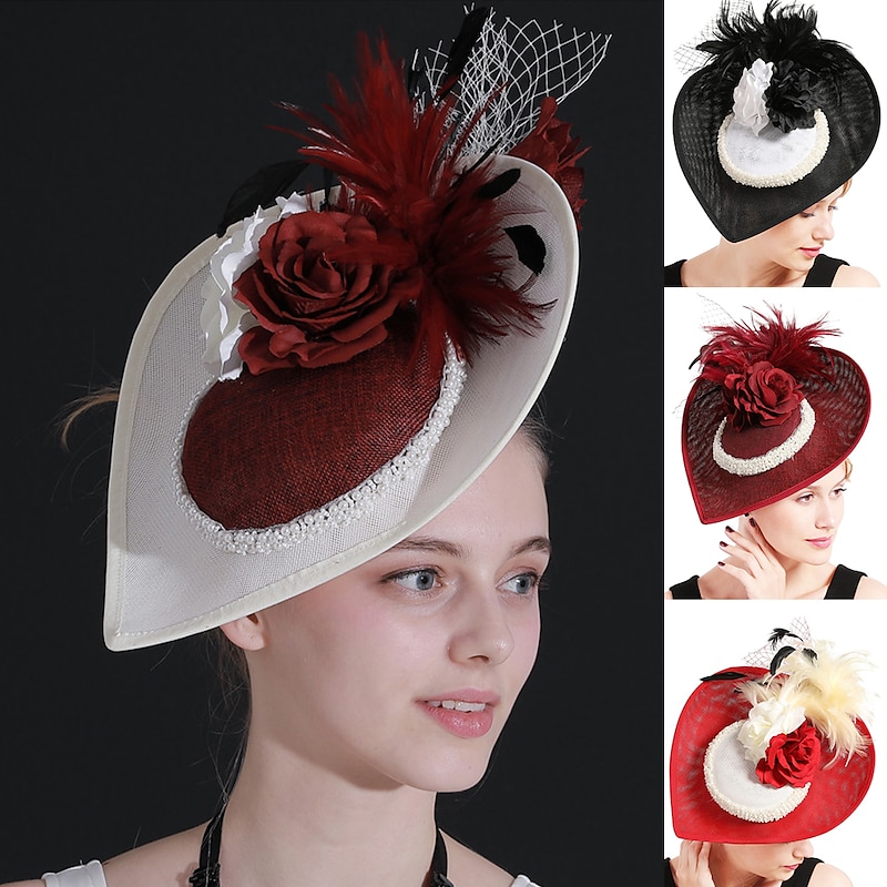 Retro Vintage 1950s 1920s Headpiece Party Costume Fascinator Hat Fancy Dress Women's Masquerade Party / Evening Bachelorette Party Adults' Headwear