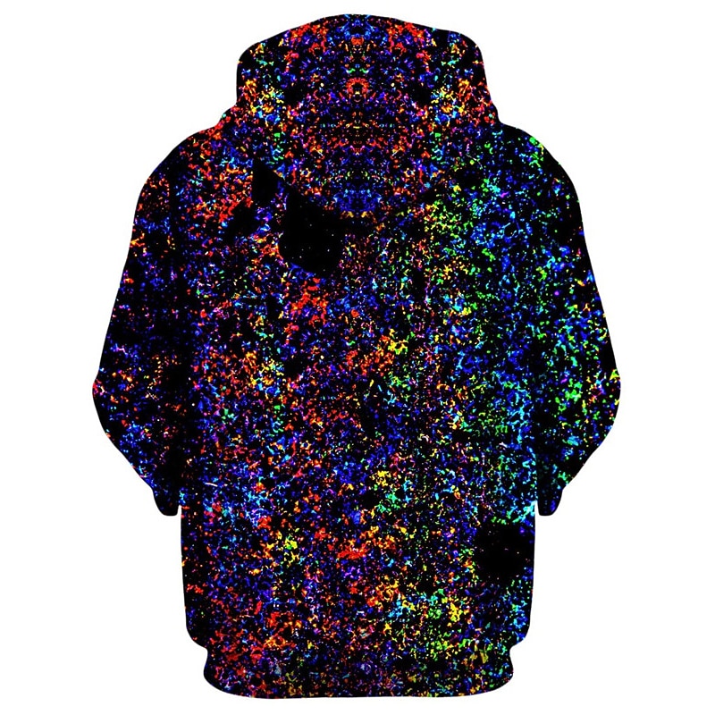 Men's Graphic Prints Hoodie Hoodies Sweatshirt Streetwear Basic Long Sleeve Hooded Sports & Outdoor Daily Sports Rainbow Zipper Print Spring &  Fall Designer2