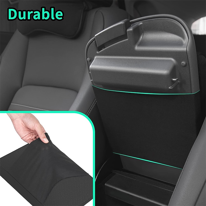 Car Center Console Cover Memory Foam Armrest Cushion & Arm Rest Protector & Middle Organizer Black Elbow Pillow & Seat Central Box Lid Pad & Universal Interior Accessory for Truck  Auto  SUV2