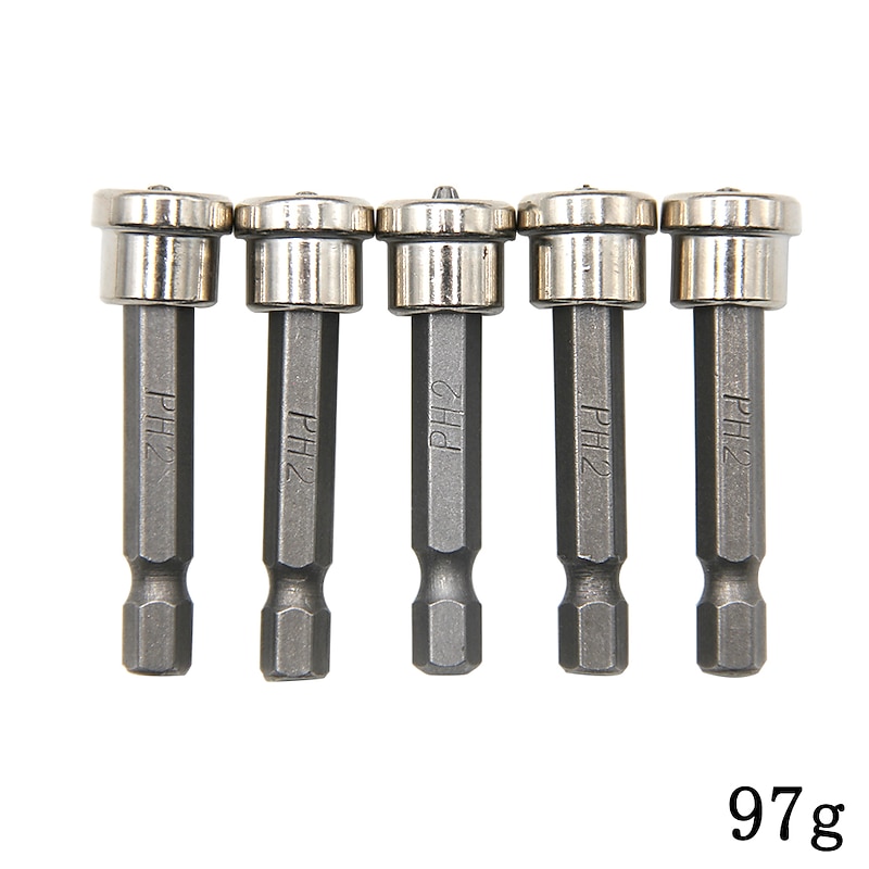 10pcs25mm/Set Magnetic Positioning Screwdriver Bits Head Woodworking Screw Hex Shank Positioning Bit batch Head 14