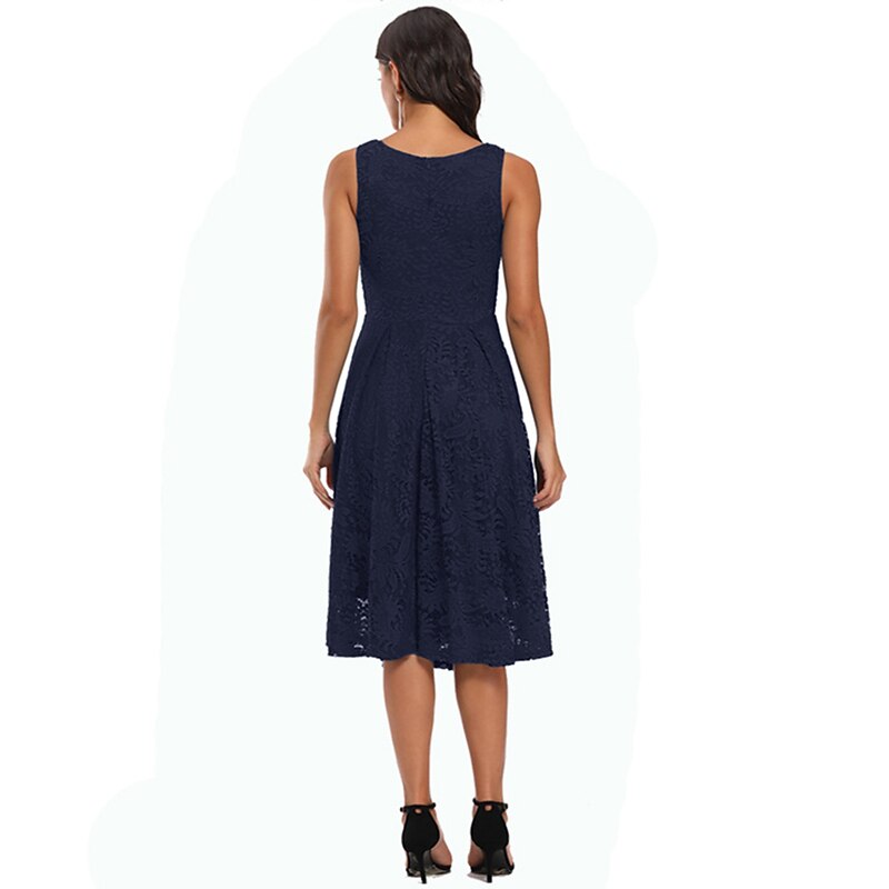 1950s Cocktail Dress Vintage Dress Dress Flare Dress Lace Fancy Dress Women's Masquerade Party / Evening Bachelorette Party Adults' Dress Homecoming Dresses4