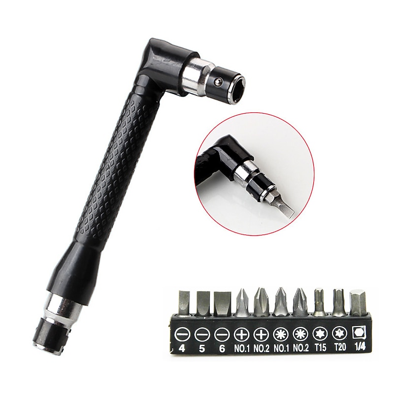Mini L-Type Rotary Tool Screwdriver Socket Approved Socket Wrench Rods Hand Tools Dual End Wrench Driver Two Heads4
