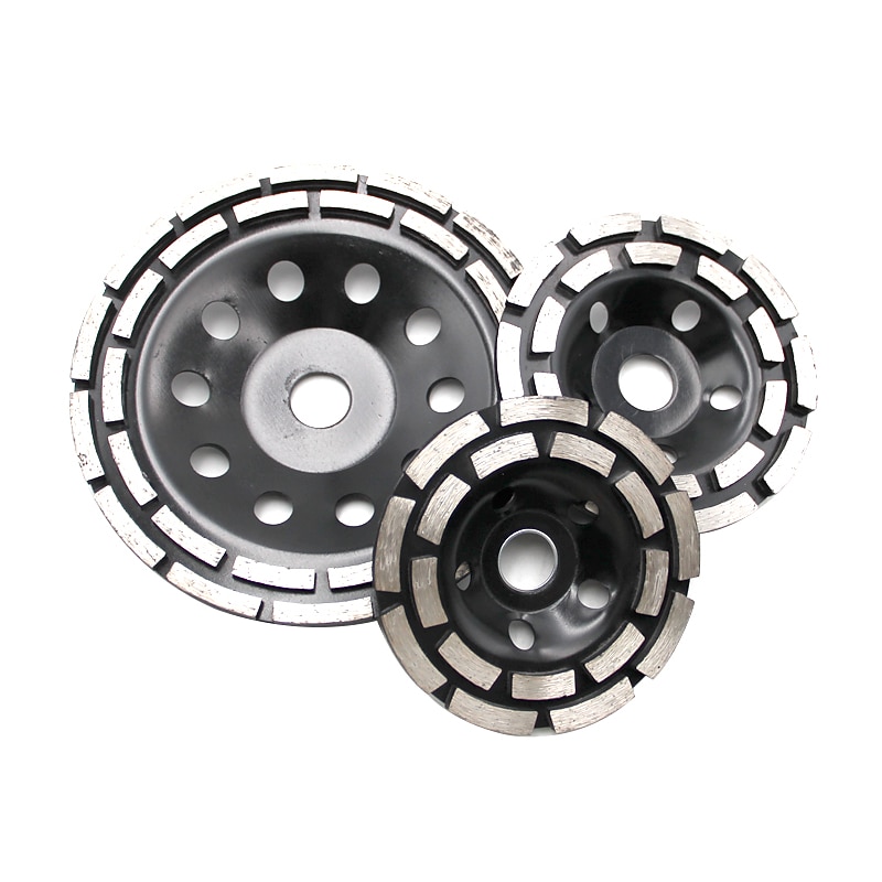 1PC Black Diamond Double Row Grinding Wheel 115-125-180mm Wall Grinding Disc For Electric Grinding
