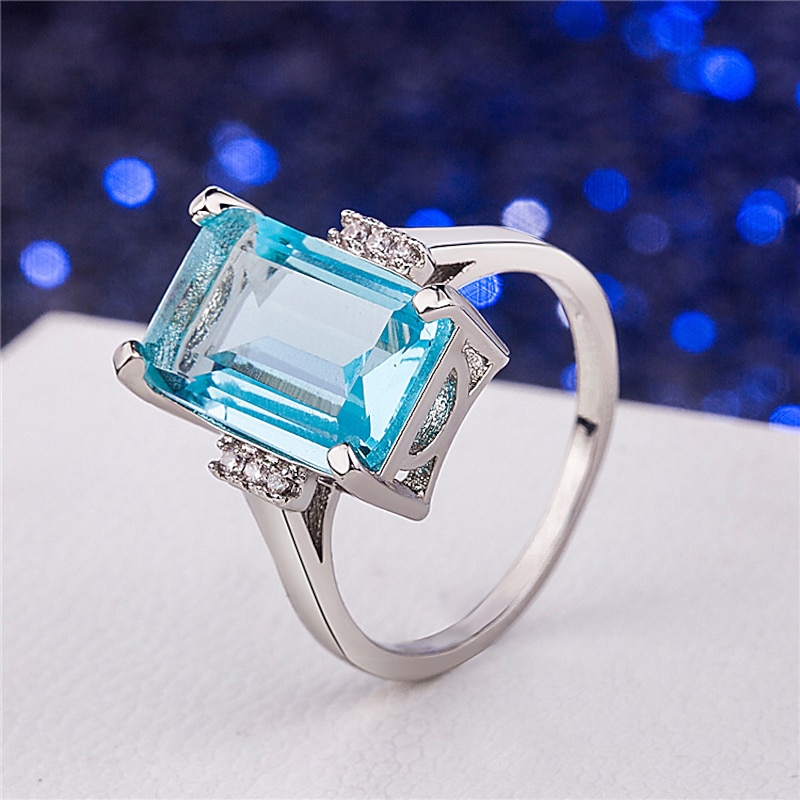 Band Ring For Women's Wedding Daily Evening Party Alloy Drop3