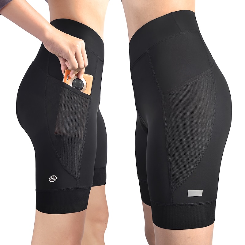 Nuckily Women's Solid Color Cycling Road Shorts Cycling Shorts Bike Shorts Bike Shorts Compression Clothing Race Fit Mountain Bike MTB Road Bike Cycling Sports Cycling Anti-slip Strap Wearable High