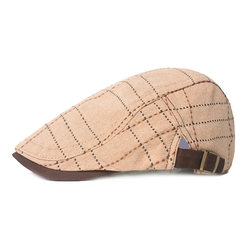 Men's Flat Cap Tweed Cap Black khaki Cotton Simple 1920s Fashion Sports & Outdoor Party / Evening Casual4