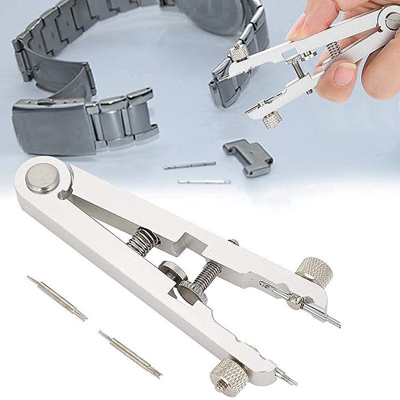 Silver 4/6/8 Needles V-Shaped Raw Ear Pliers Watch Repair Tool Raw Ear Strap Disassembly Pliers Accessories