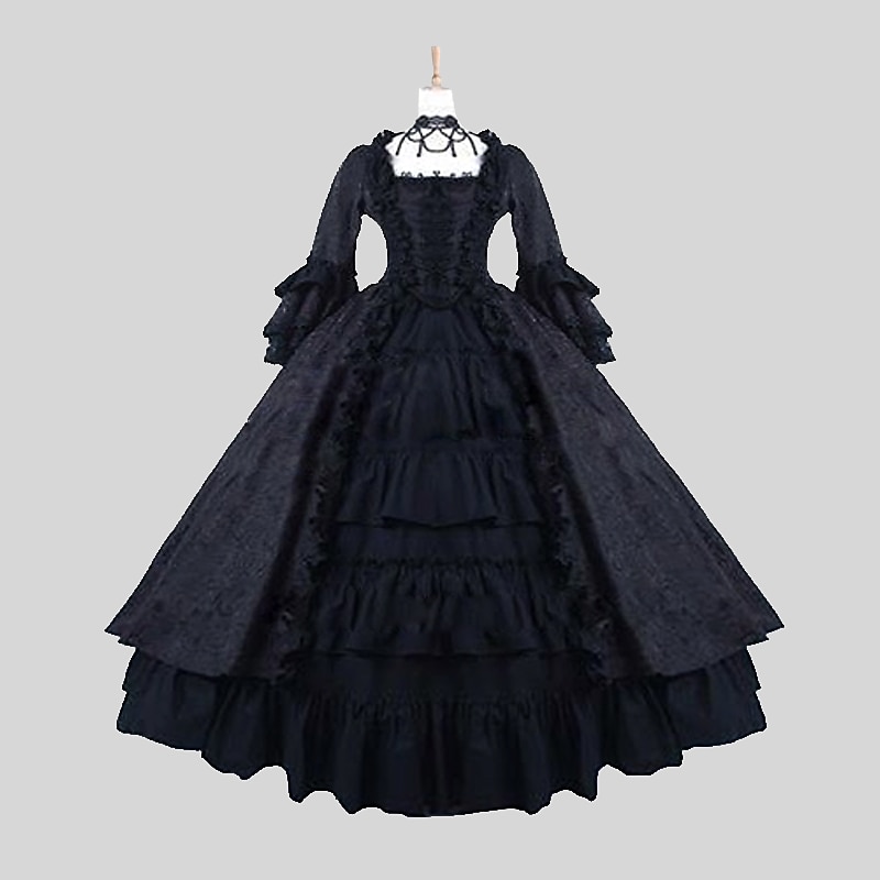 Rococo Victorian Ball Gown Party Costume Masquerade Prom Dress Plus Size Fancy Dress Women's Royal Masquerade Carnival Party Halloween Adults' Dress