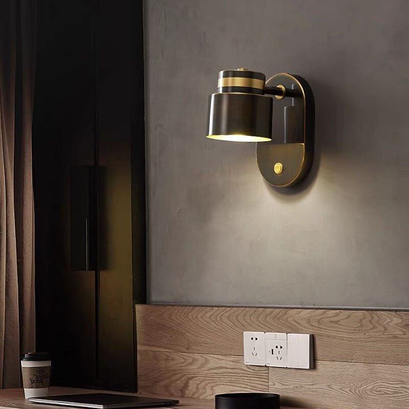 Indoor Modern Indoor Wall Lights Bedroom Dining Room Copper Wall Light 220-240V 5 W2